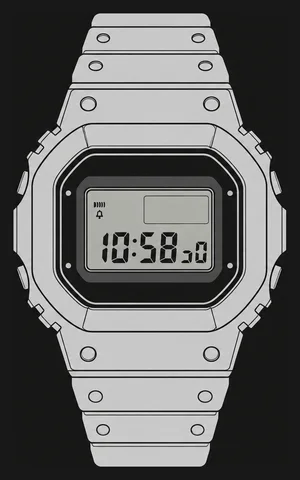 Illustration of the Casio G-SHOCK DW-5600UE-1