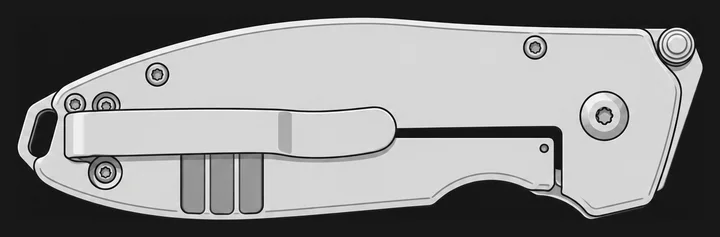 Illustration of the CRKT Squid (Thumbstud)