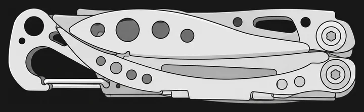 Illustration of the Leatherman Skeletool CX