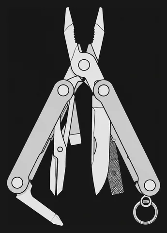 Illustration of the Leatherman Squirt PS4