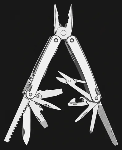 Illustration of the Victorinox SwissTool Spirit X